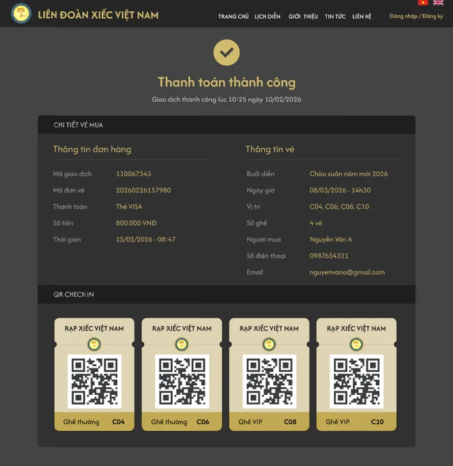 Hướng dẫn cách mua vé xem xiếc