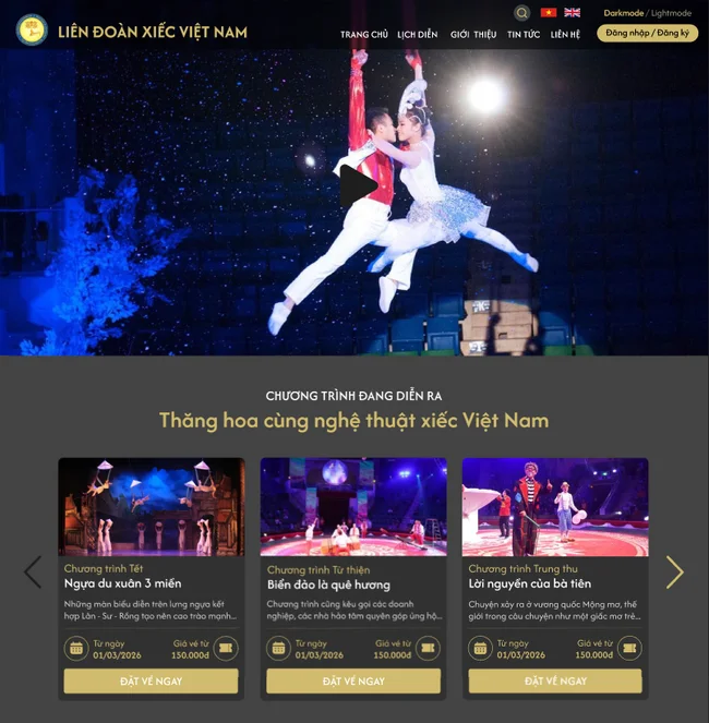 Hướng dẫn cách mua vé xem xiếc
