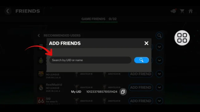 kết bạn fc mobile 
