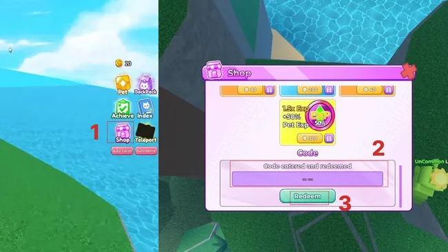 cách nhập code Blox Monsters