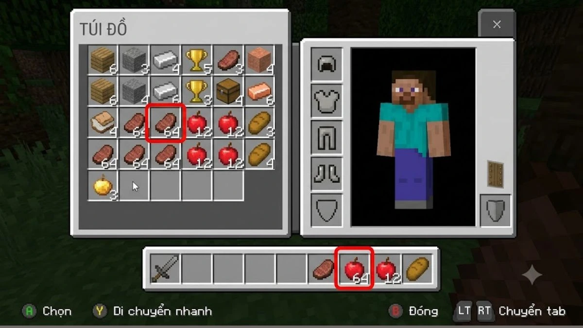 cách ăn trong minecraft
