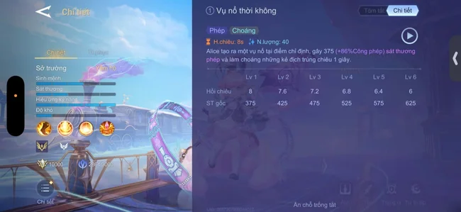 Bộ kỹ năng Alice Liên Quân