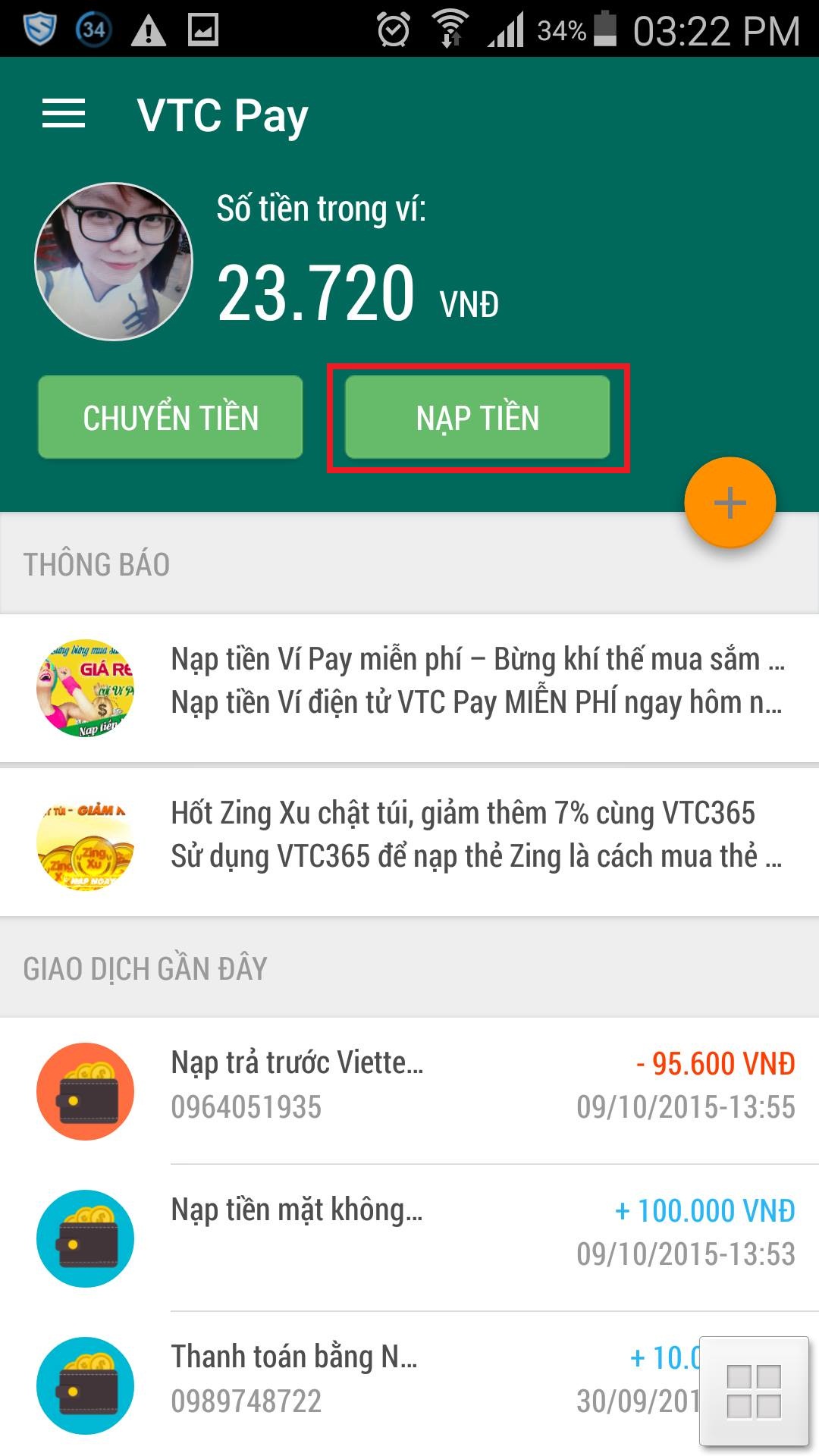 VTC Pay App 2