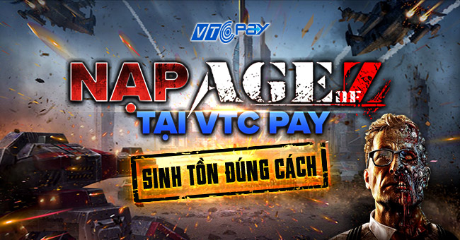 Hướng dẫn cách nạp thẻ game Age of Z qua ví điện tử VTC Pay