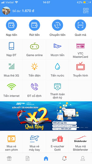 App VTC Pay phiên bản mới: Chạm là thích - Dùng là mê 1