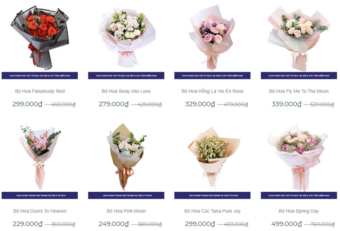 Đặt hoa online - giảm giá tới 65% tại Flowerstore.vn