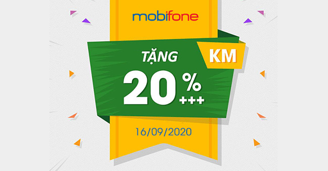 nạp tiền điện thoại Ví VTC Pay mobifone khuyến mãi 16-9-2020