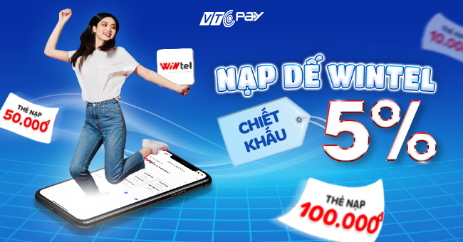 Lên app VTC Pay ngay! Nạp/mua Wintel mê say