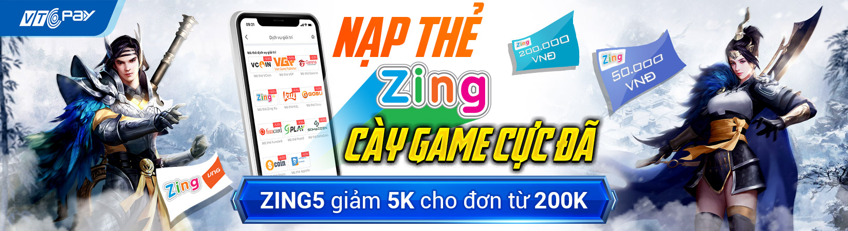 mã thẻ zing